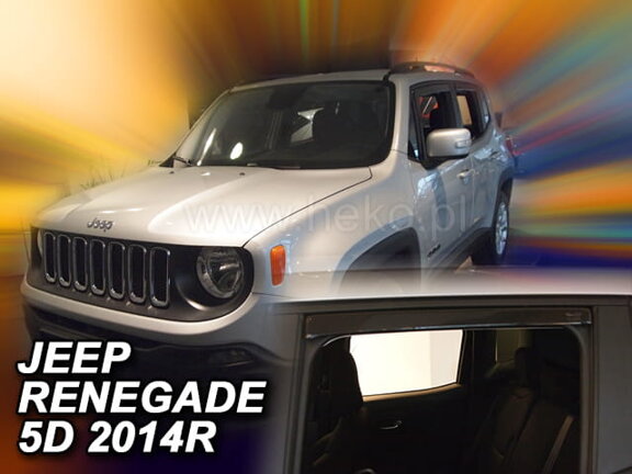 Deflektory okien Jeep RENEGADE 5d 2014r.→ (+zadné 2 ks)