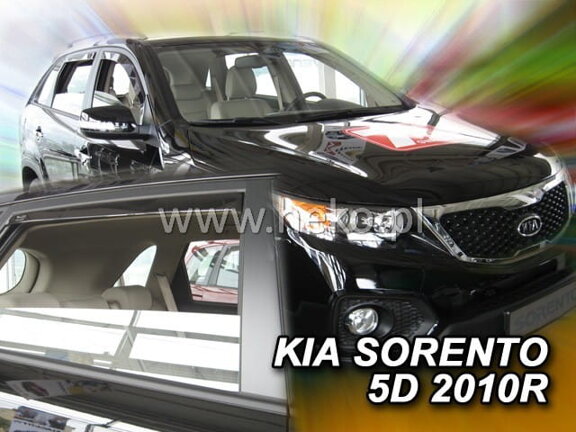 Deflektory okien KIA SORENTO  II   5d 2009-2015r.(+zadné 2 ks)