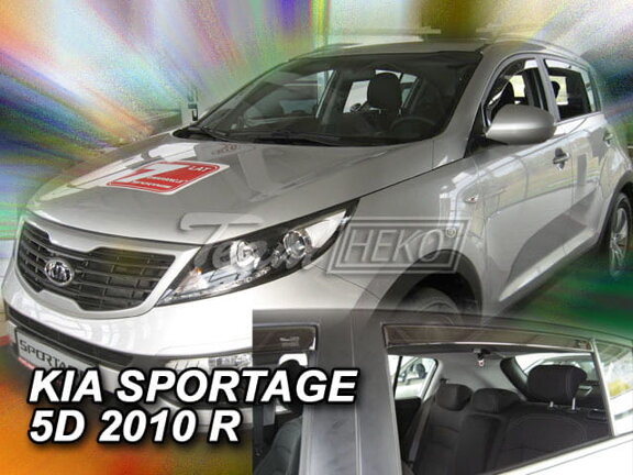 Deflektory okien Kia SPORTAGE III 5d 2010-2015r. (+zadné 2 ks)