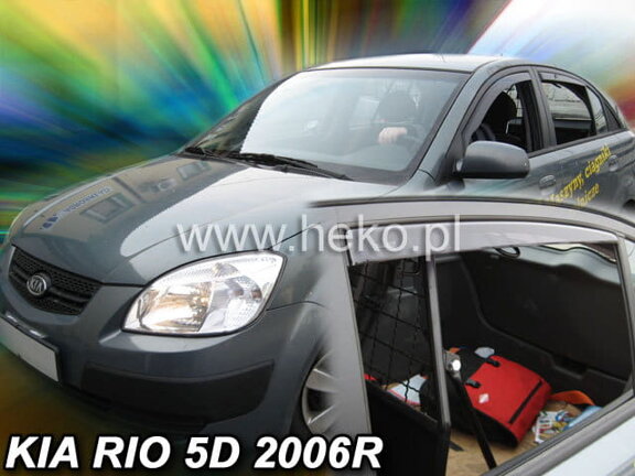 Deflektory okien Kia RIO II 5d 2005-2011r. htb (+zadné 2 ks)