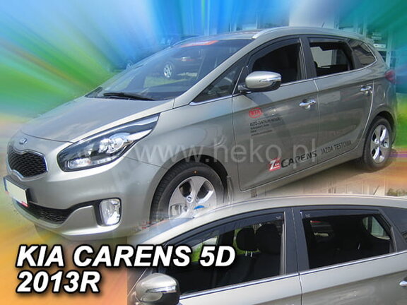 Deflektory okien Kia CARENS IV 5d 2013r. → (+zadné 2 ks)