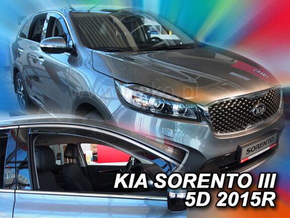 Deflektory okien Kia SORENTO III 5d 2015r.→ (predné 2 ks)