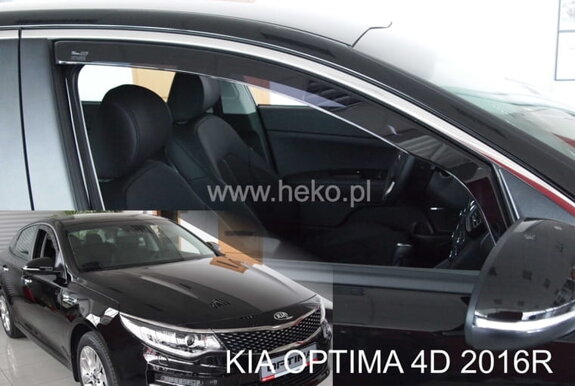 Deflektory okien Kia OPTIMA (JF) (IV gen) 4d od 2016r. → (predné 2 ks)