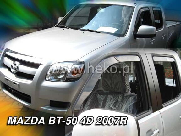 Deflektory okien MAZDA BT–50  4D  2007R. →