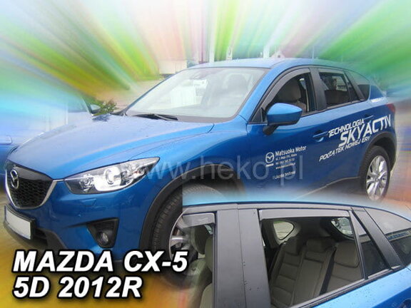 Deflektory okien MAZDA CX – 5  5D  2011-2017R. (+Zadné)