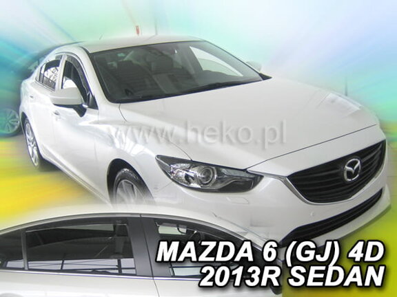 Deflektory okien MAZDA 6 (GJ) 4d 2013r.→ (+Zadné) SEDAN