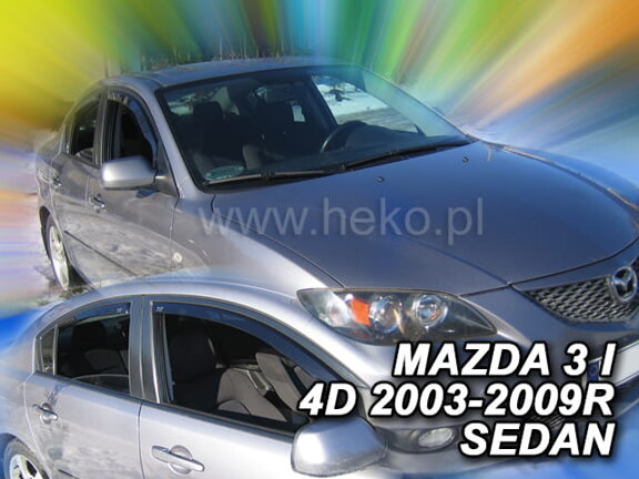 Deflektory okien MAZDA 3 I 5d 08/2003-2009r.  (+Zadné) SEDAN