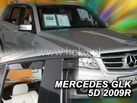 Deflektory okien MERCEDES GLK  X204 5d od 2008r.→ (+Zadné 2 ks)