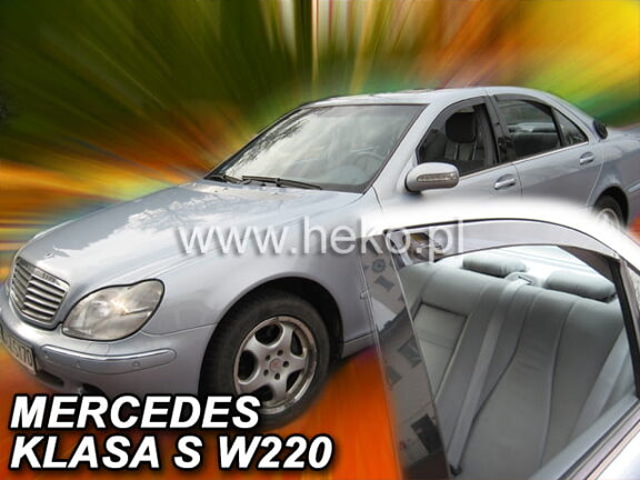 Deflektory okien MERCEDES klasa S  W220  1999-2005r. (+Zadné)SEDAN