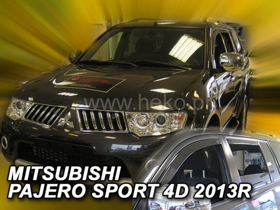 Deflektory okien MITSUBISHI PAJERO SPORT  5d  2013r. →(+Zadné)