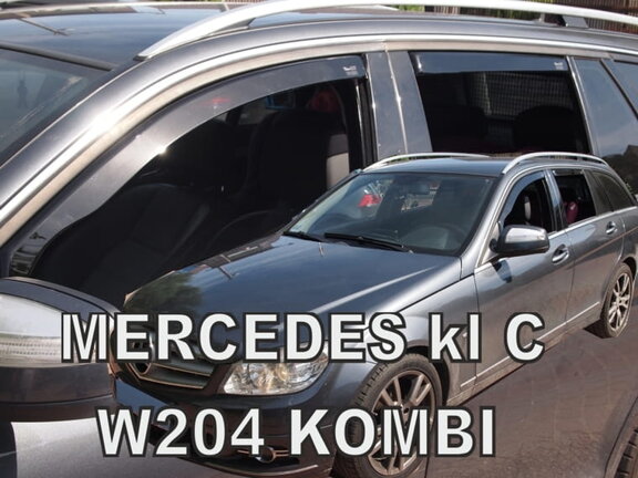 Deflektory okien MERCEDES klasy C  W204  4d  03.2007-2014r. (+Zadné) Combi