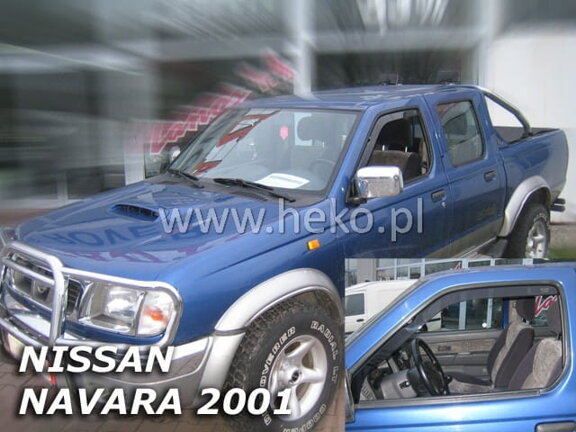 Deflektory okien NISSAN NAVARA / PICK UP D22 / NP300  2/4d 2001 – 2005r.