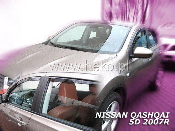 Deflektory okien NISSAN QASHQAI ( I ) (+2)  5D 02.2007-2013R