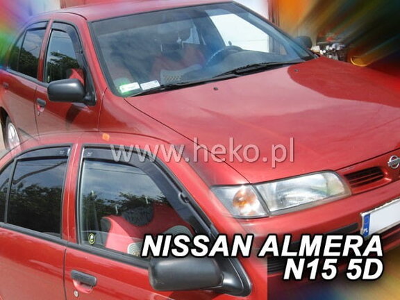 Deflektory okien NISSAN ALMERA  N-15, 4-dver./ 5-dver. r. 1995-2000 (+zadné)