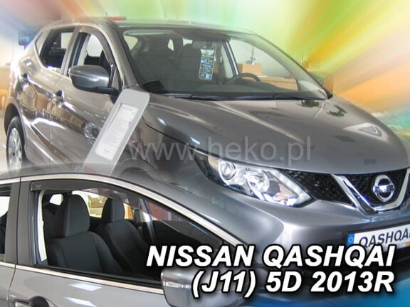 Deflektory okien NISSAN QASHQAI ( II ) J11  5D  2013R →