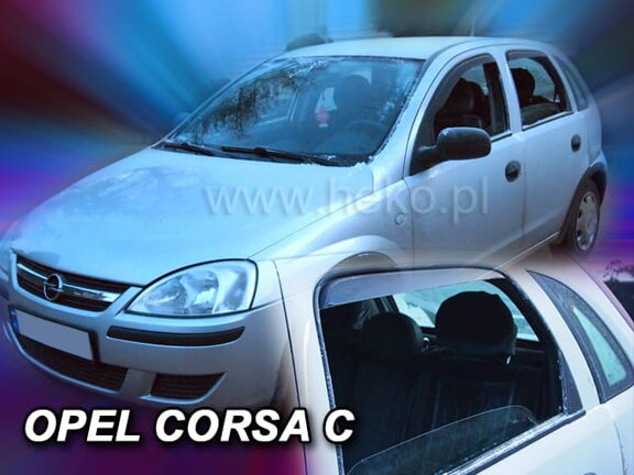 Deflektory okien OPEL CORSA  C  5D 2000 – 2006R (+Zadné)