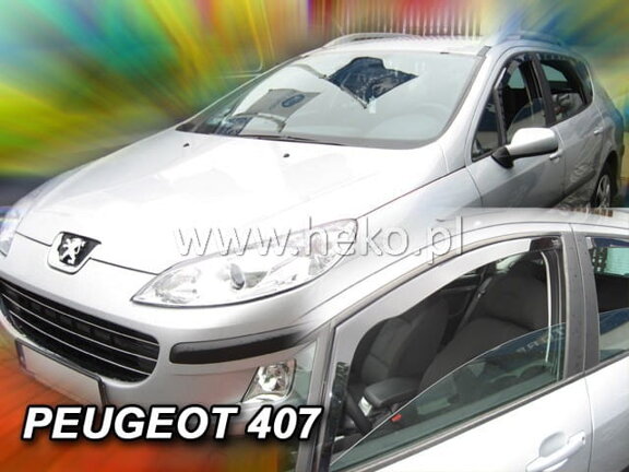 Deflektory okien PEUGEOT 407  4-dver./ 5-dver. r. 2004-2010