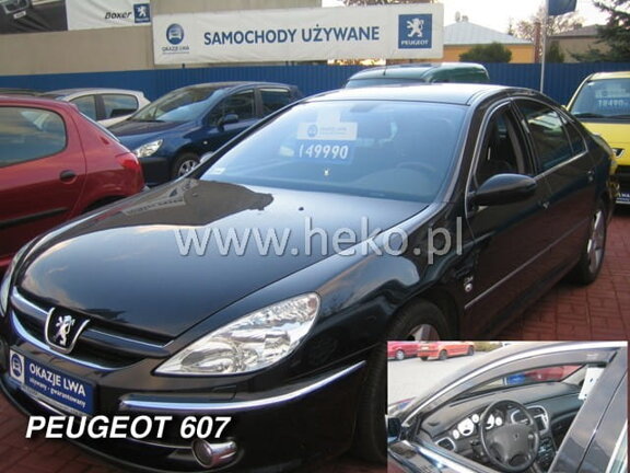 Deflektory okien PEUGEOT 607   4d  sed