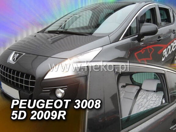 Deflektory okien PEUGEOT I   3008 5-dver. r . 2009-2016 (+zadné)