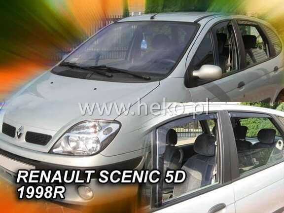 Deflektory okien RENAULT SCENIC  5-dver. r. 1996-2003(+zadné)