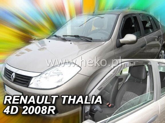 Deflektory okien RENAULT THALIA  4d 11/2008r.→