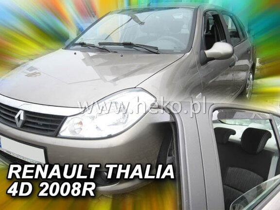 Deflektory okien RENAULT THALIA  4d 11/2008r.→(+Zadné)