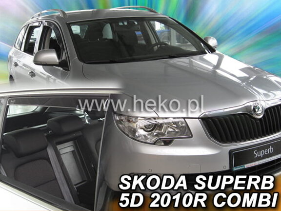 Deflektory okien ŠKODA SUPERB  II  5D 2010-2015r.(+Zadné)COMBI