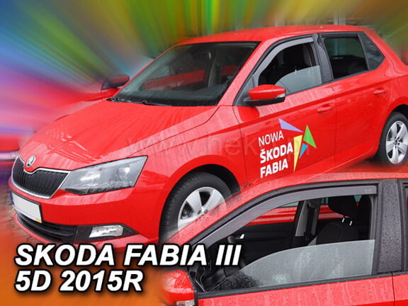 Deflektory okien ŠKODA FABIA III 55-dver od r. 2014 →   HTB/COMBI