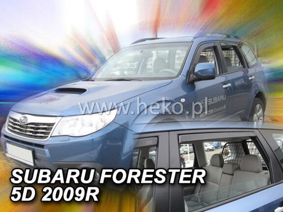 Deflektory okien SUBARU FORESTER III SH 5-dver. r. 2008-2013 (+Zadné)