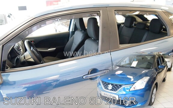 Deflektory okien SUZUKI BALENO 5D 2016R.→(+Zadné)