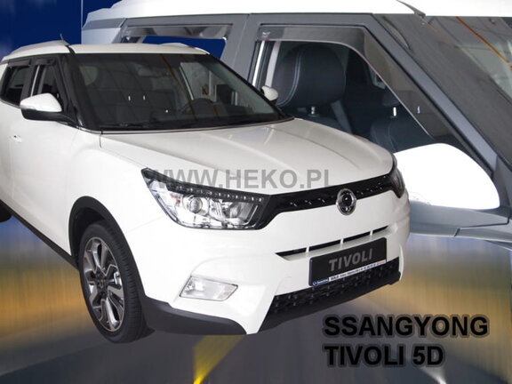 Deflektory okien SSANGYONG TIVOLI  5d  2015r.→(+zadné)