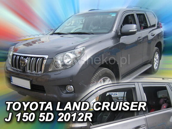 Deflektory okien TOYOTA LAND CRUISER J150 5d od r. 2009 → (+zadné)