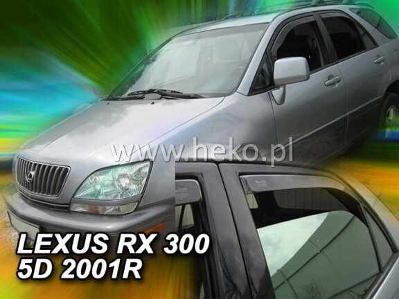 Deflektory okien LEXUS  RX300 5D od r. 1999 →(+zadné ) (verzia USA)