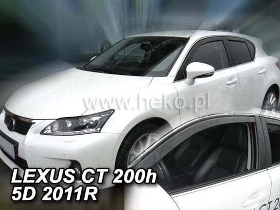 Deflektory okien LEXUS  CT 200H  5D 2011R. →