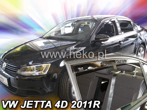 Deflektory okien VW JETTA  4d  2011r.→ (+Zadné)SEDAN