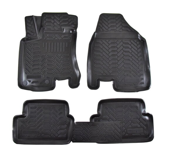 Gumové autokoberce LOCKER Nissan Qashqai 2007-2013 4ks