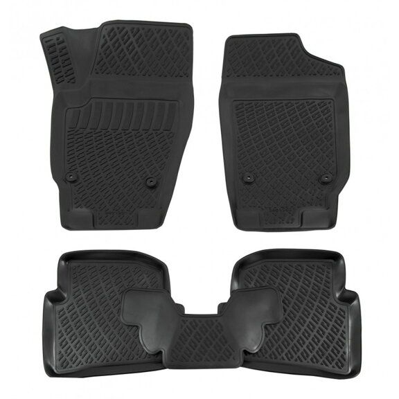 Gumové autokoberce LOCKER Seat Ibiza  r. 2002-2008 (4 ks)