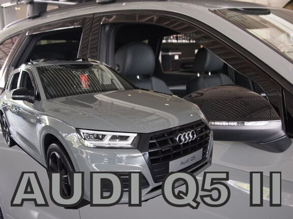 Deflektory okien AUDI Q5 II 5d od r.  2016→ (+zadné 2 ks)