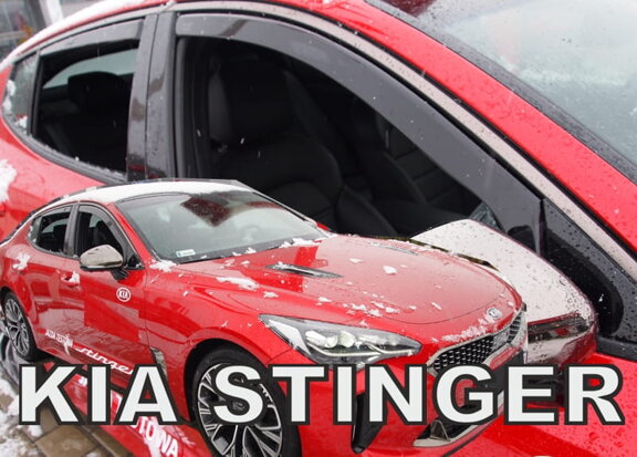 Deflektory okien KIA STINGER 5D od r. 2017→ (+ zadné 2 ks)