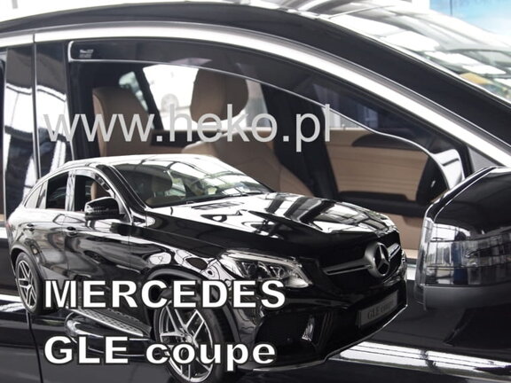 Deflektory okien MERCEDES GLE Coupe C292 r. 2015-2019 (+ zadné 2 ks)