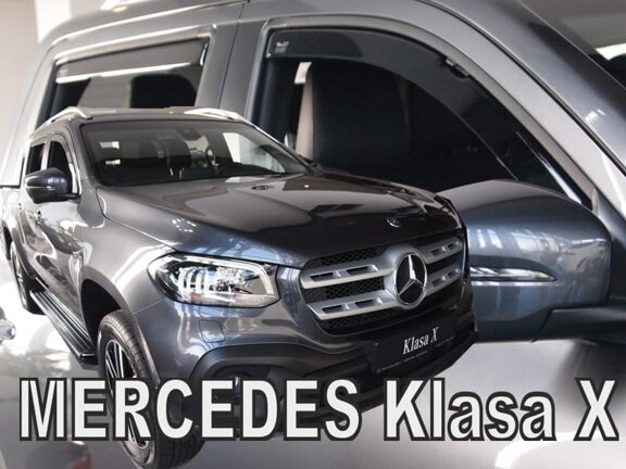 Deflektory okien MERCEDES X-Class 4-dver. od r. 2017 →  (+ zadné 2 ks)