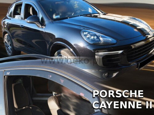 Deflektory okien PORSCHE Cayenne II 5d od r. 2010 → (predné 2 ks)