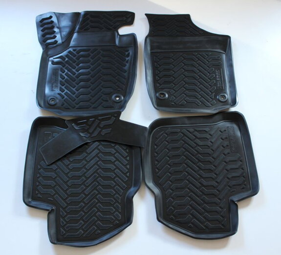 Gumové autokoberce LOCKER Seat Toledo r. 2012-2019 (4 ks)