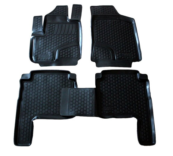 Gumové autokoberce LOCKER Hyundai Santa Fe II r. 2006-2013 4ks
