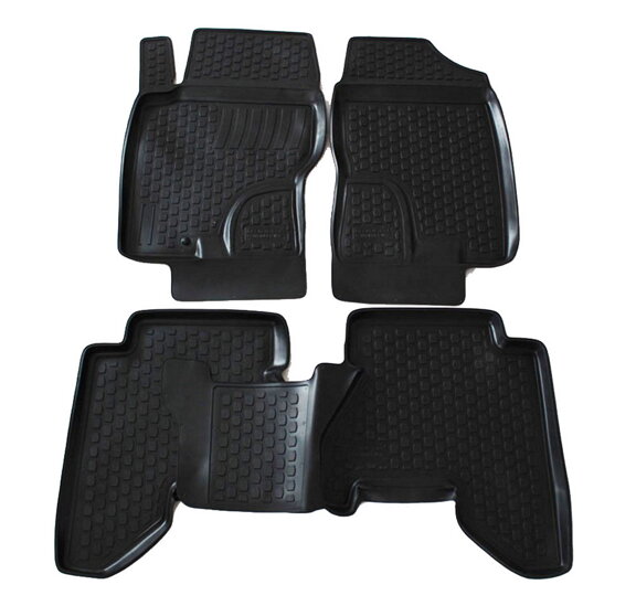 Gumové autokoberce LOCKER Nissan Navara D40 2005-2013 